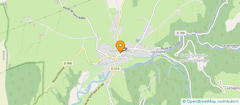 localisation de l'entreprise SCOP SOC DISTRIBUTION FOREZ ET CEZALLIER à SAUXILLANGES