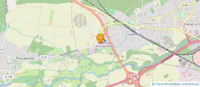 localisation de l'entreprise SCOP TECHNIFEN  LUTTERBACH