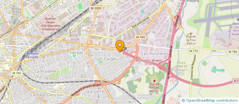 localisation de l'entreprise SCOPA  CLERMONT-FERRAND