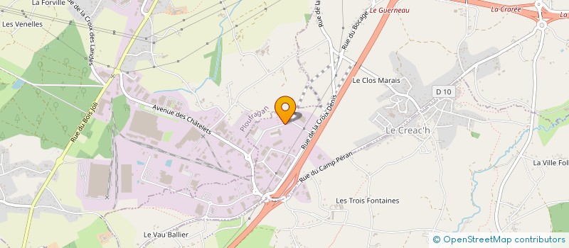 localisation de l'entreprise SCOPATEL à TREGUEUX