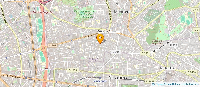 localisation de l'entreprise SCOPE SAS à MONTREUIL