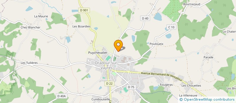 localisation de l'entreprise SCOPEMA à ORADOUR-SUR-VAYRES