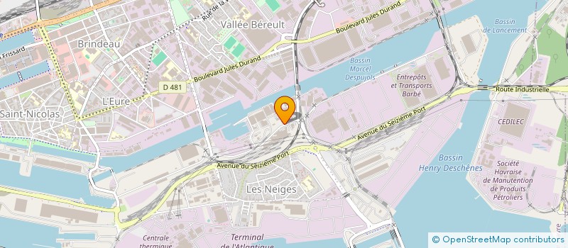 localisation de l'entreprise SCOPEO SUD  LE HAVRE