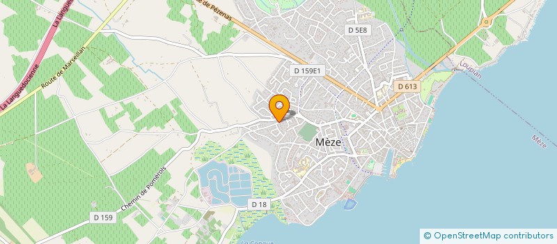 localisation de l'entreprise SCOPIE à FRONTIGNAN