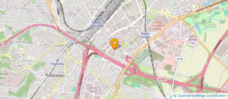 localisation de l'entreprise SCOPING - SOCIETE DE COORDINATION D'ORDONNANCEMENT DE PILOTAGE ET D'INGENIERIE à MASSY