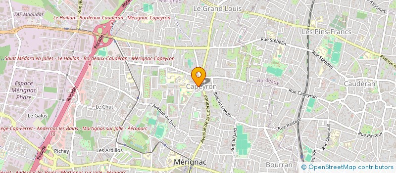 localisation de l'entreprise SCOPITONE HOLDING à MERIGNAC