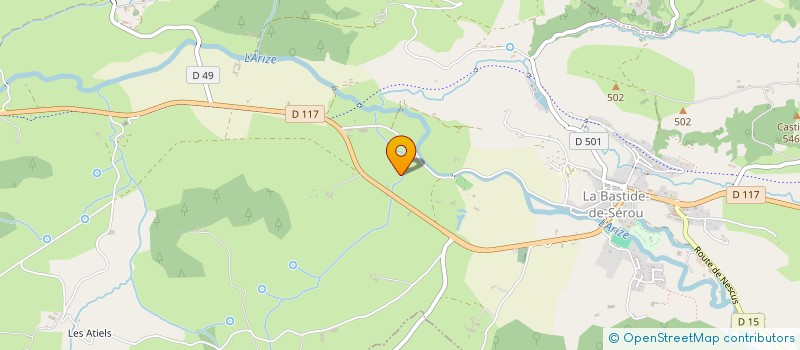 localisation de l'entreprise SCOPS à LA BASTIDE-DE-SEROU