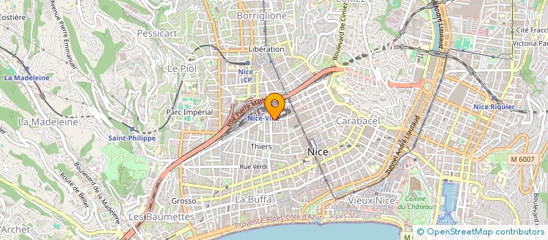 localisation de l'entreprise SCOR  NICE