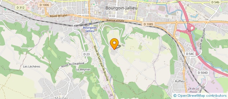 localisation de l'entreprise SCOR à BOURGOIN-JALLIEU