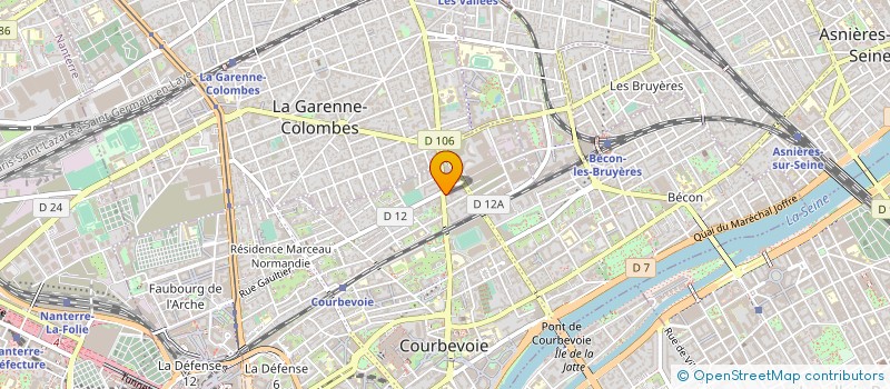 localisation de l'entreprise SCORE à COURBEVOIE