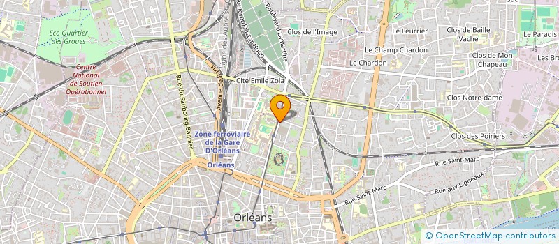 localisation de l'entreprise SCORE à ORLEANS