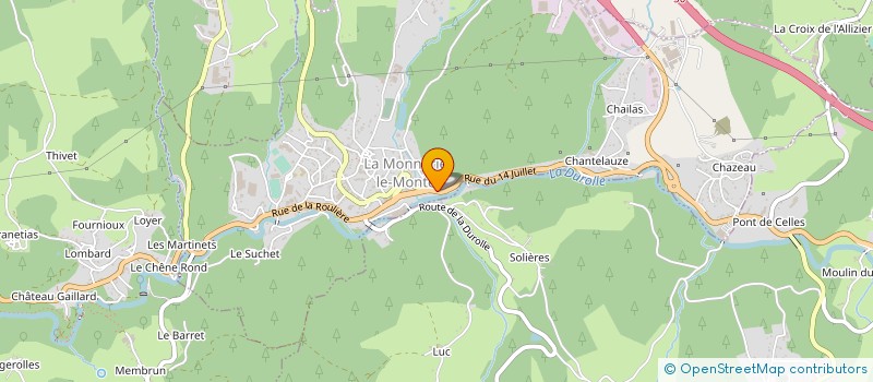 localisation de l'entreprise SCORE COUTELLERIES à LA MONNERIE-LE-MONTEL