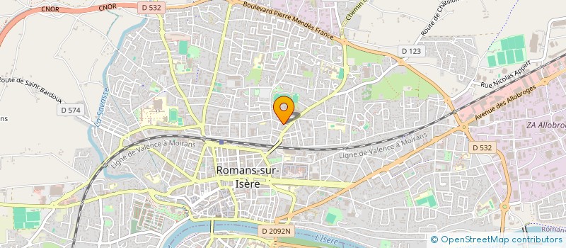 localisation de l'entreprise SCORE HABITAT  ROMANS-SUR-ISERE