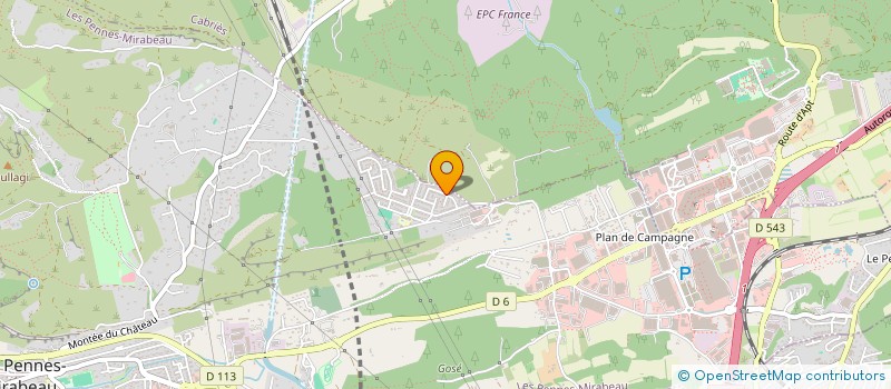 localisation de l'entreprise SCORE INGENIERIE à LES PENNES-MIRABEAU