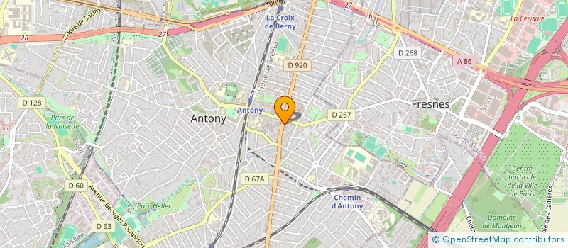 localisation de l'entreprise SCORE MANIA SA à ANTONY