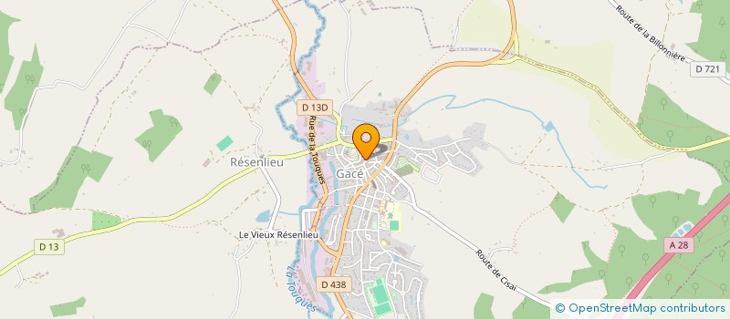 localisation de l'entreprise SCORE SARL à GACE