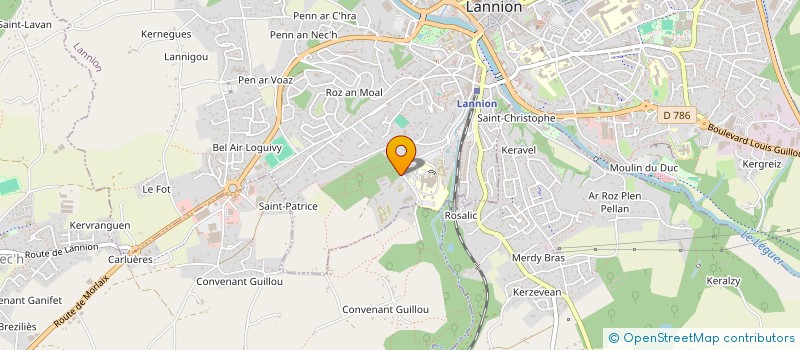 localisation de l'entreprise SCORFEL  LANNION