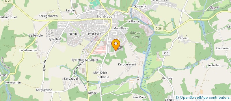 localisation de l'entreprise SCORFFTHAL  PONT-SCORFF