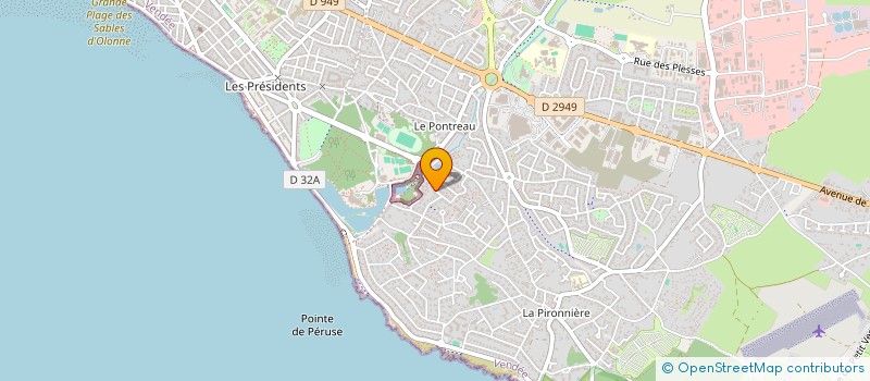 localisation de l'entreprise SCORIMMO à LES SABLES D'OLONNE