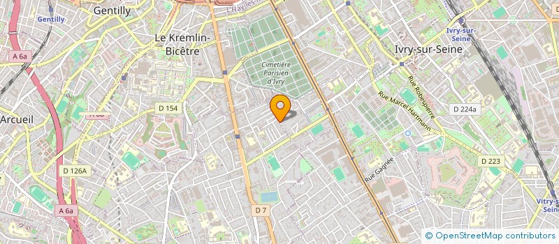 localisation de l'entreprise SCOROBAT  VILLEJUIF