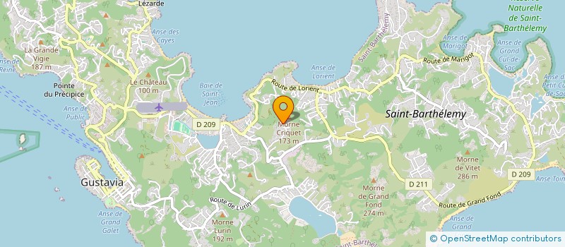 localisation de l'entreprise SCORPIO à SAINT BARTHELEMY