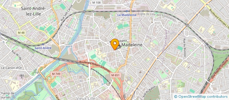 localisation de l'entreprise SCORPION BLANC à LA MADELEINE