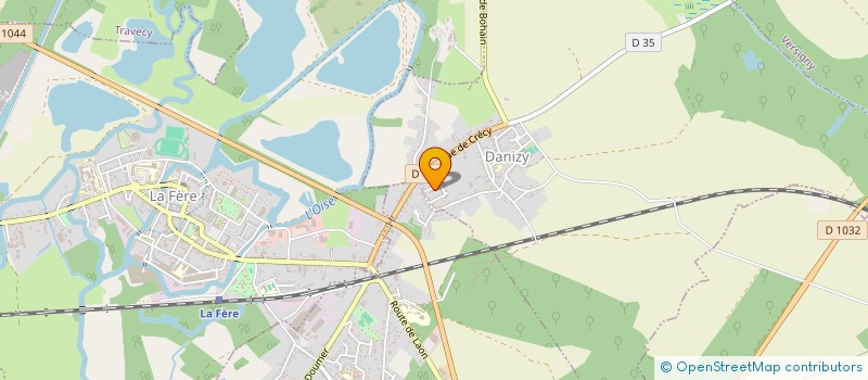 localisation de l'entreprise SCORPION PAINTBALL 02  DANIZY