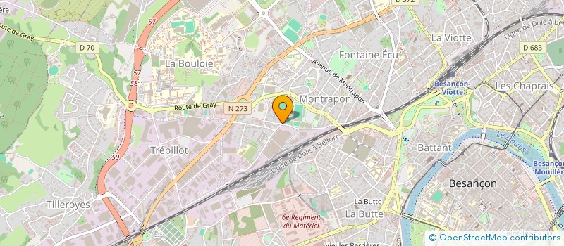 localisation de l'entreprise SCORPIONS à BESANCON