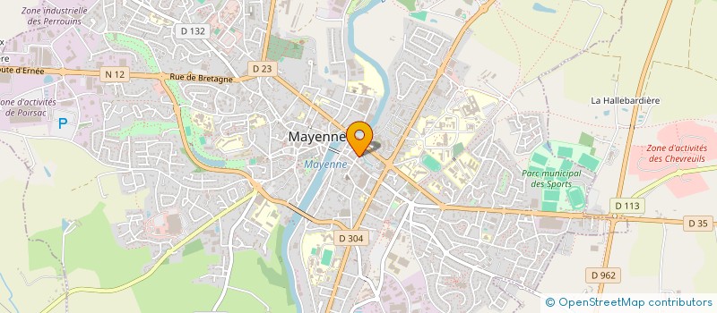 localisation de l'entreprise SCORPS à MAYENNE