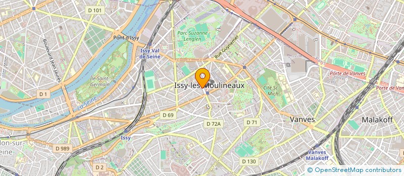 localisation de l'entreprise SCORSIM GESTION à ISSY-LES-MOULINEAUX