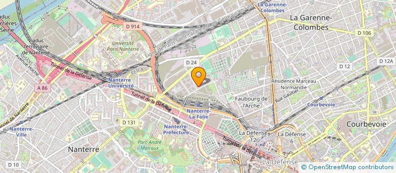 localisation de l'entreprise SCORTE  NANTERRE