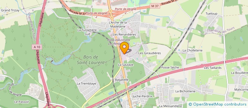 localisation de l'entreprise SCORTEC à CHAMBRAY-LES-TOURS