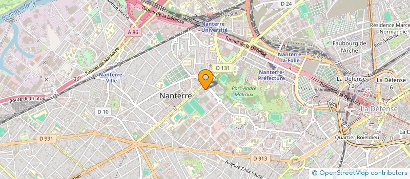 localisation de l'entreprise SCORTEX V2 à NANTERRE