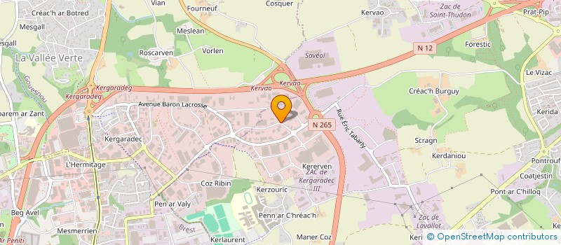 localisation de l'entreprise SCORVALIA à GUIPAVAS