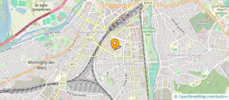 localisation de l'entreprise SCOSI  METZ