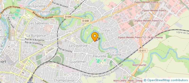 localisation de l'entreprise SCOTFORMATION à NIORT