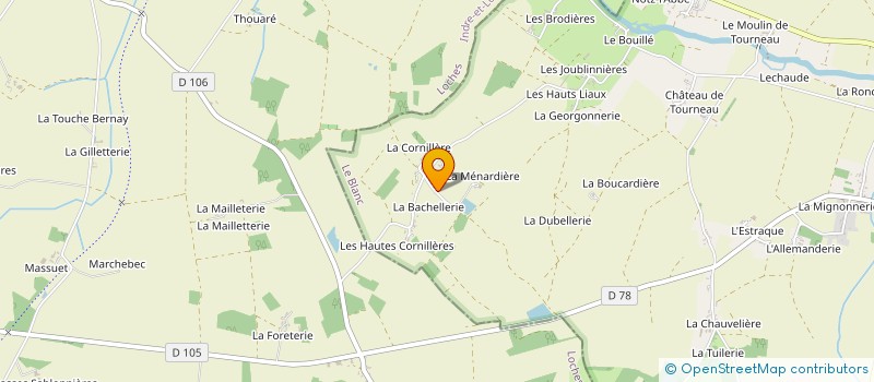 localisation de l'entreprise SCOTT DEROUX PRODUCTION à MARTIZAY