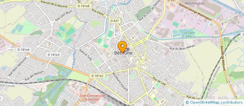 localisation de l'entreprise SCOTTY KILT à BETHUNE