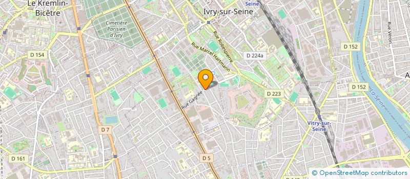 localisation de l'entreprise SCP 1 RUE AMEDEE HUON à IVRY-SUR-SEINE