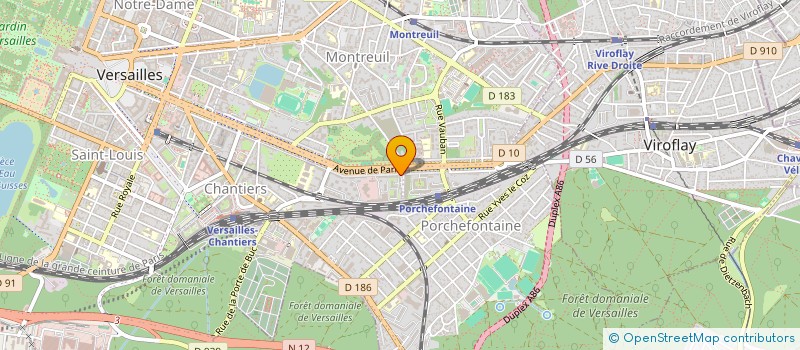 localisation de l'entreprise SCP 100 AVENUE DE PARIS à VERSAILLES