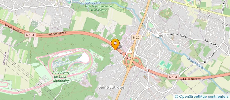 localisation de l'entreprise SCP  LINAS