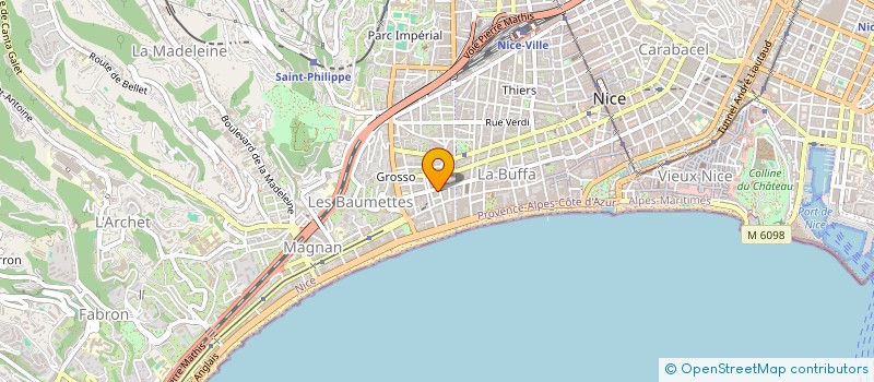 localisation de l'entreprise SCP A&G MILAE à NICE