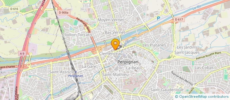 localisation de l'entreprise SCP A.M.DE COMBAS ET Y. DE COMBAS à PERPIGNAN