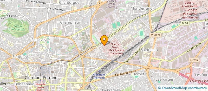 localisation de l'entreprise SCP ABC ET ASSOCIES  CLERMONT-FERRAND