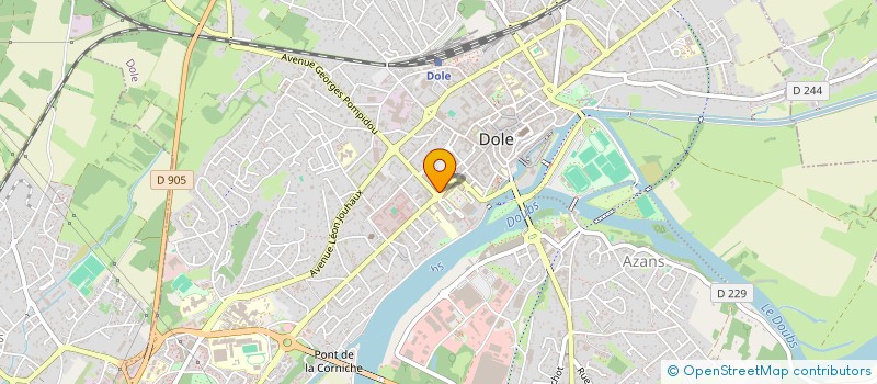 localisation de l'entreprise SCP ACT'INF à DOLE