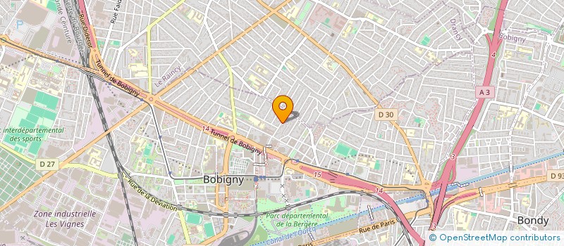 localisation de l'entreprise SCP ADMINISTRAT JUDICIAIRES P. BRIGNIER à BOBIGNY
