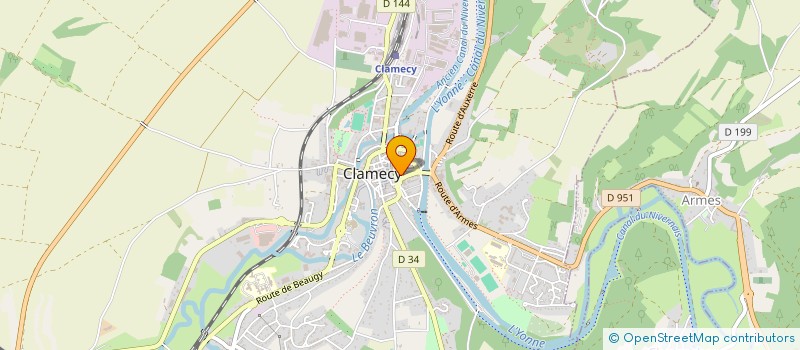 localisation de l'entreprise SCP AGENCE D'ARCHITECTURE ET D'URBANISME M FOLLEA & JM FOLLEA à CLAMECY