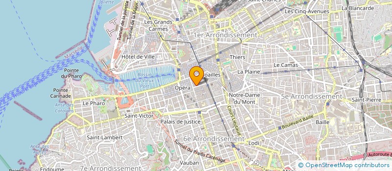 localisation de l'entreprise SCP AJILINK AVAZERI-BONETTO SCP D'ADMINISTRATERURS JUDICIAIRES  MARSEILLE