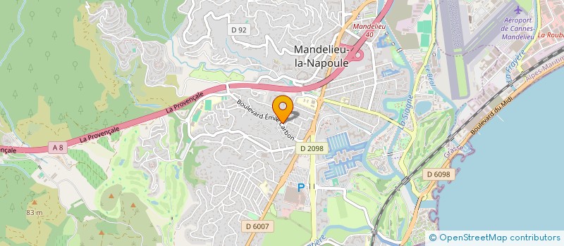 localisation de l'entreprise SCP ALESIA INVEST  MANDELIEU-LA-NAPOULE