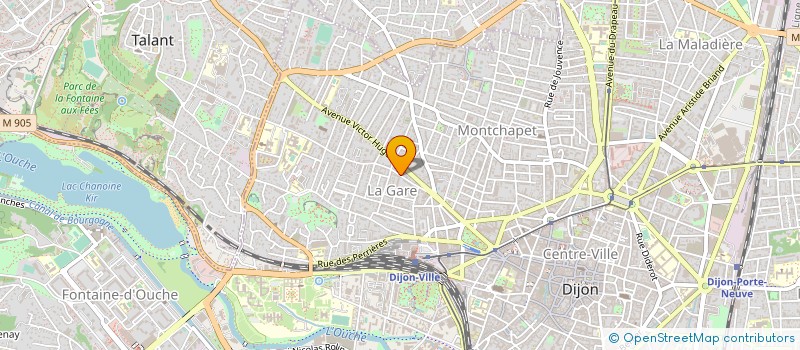 localisation de l'entreprise SCP ALOISIO G ET DUFOUR R à DIJON